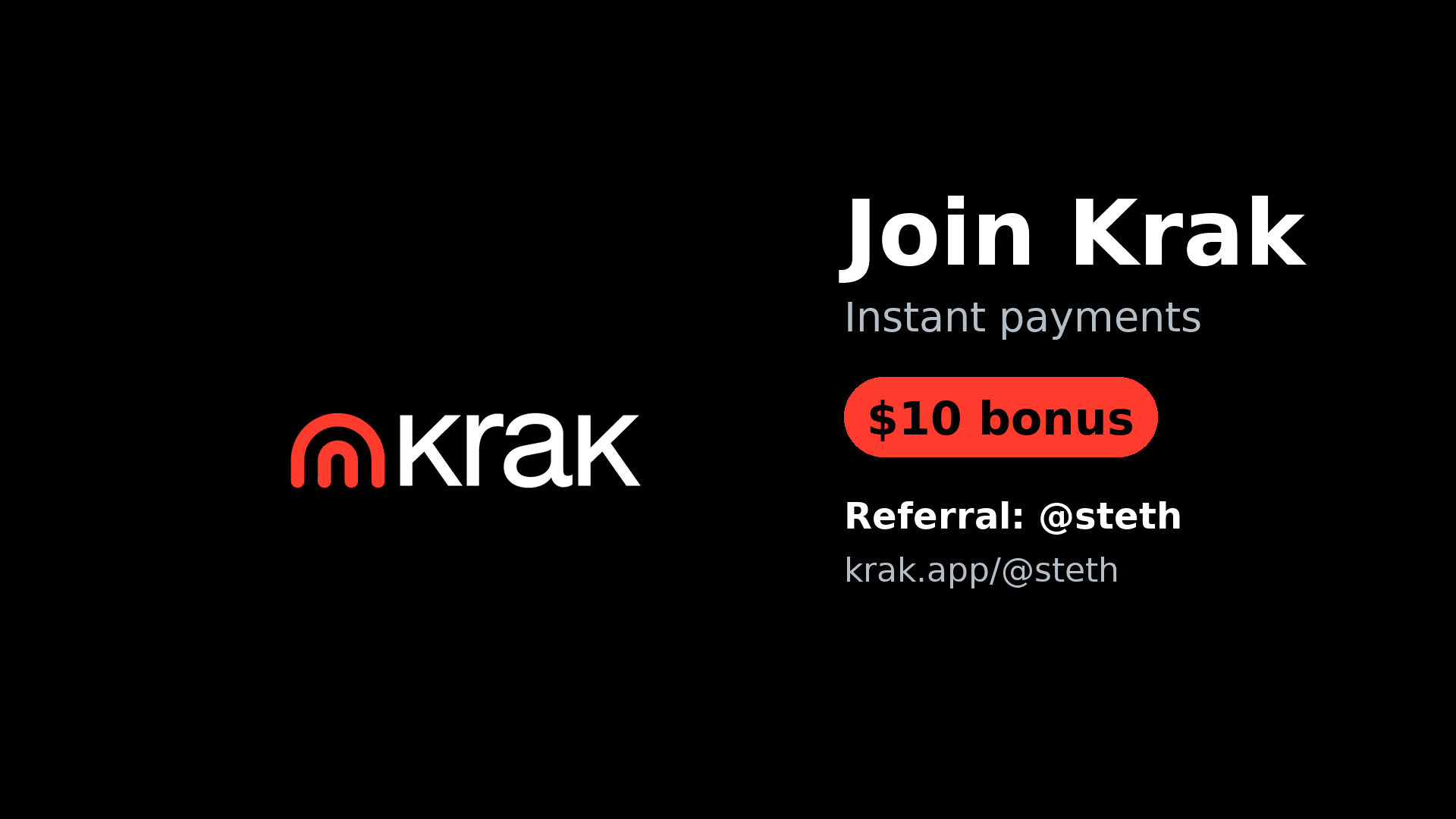 Krak app interface showing instant cross-border payment and multi-currency balances.